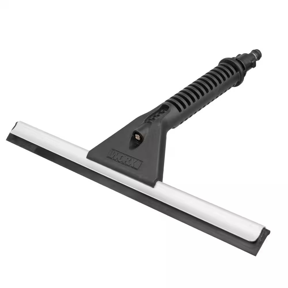 Hydroshot 12 In. Window Squeegee Wiper with Water Sprayer, Quick Snap Connection